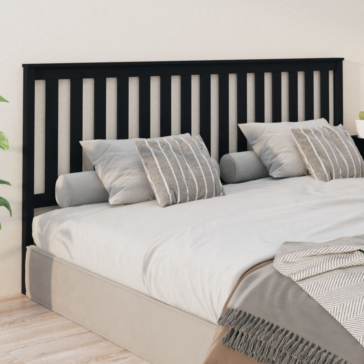 vidaXL Bed Headboard 81x6x101 cm Solid Wood Pine - from vidaXL
