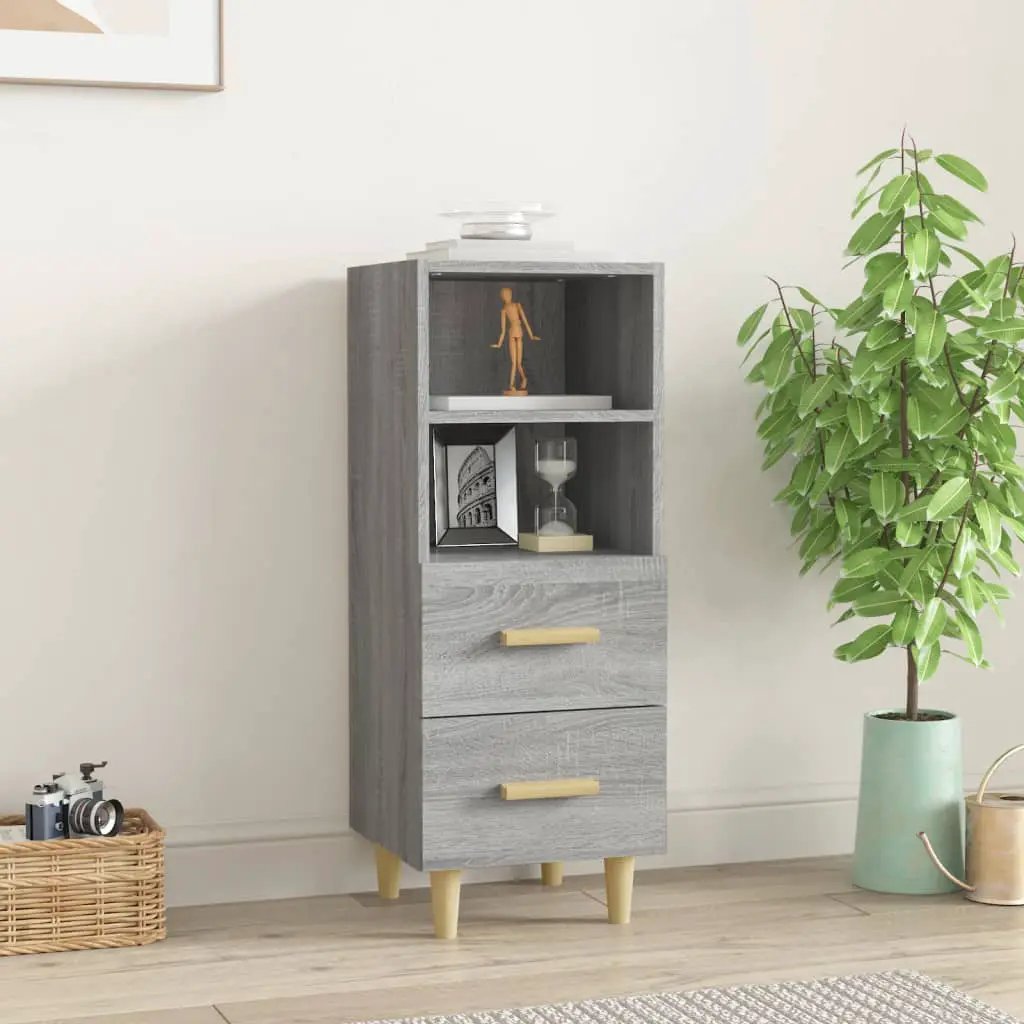 vidaXL vidaXL Sideboard Smoked Oak 34.5x34x90 cm Engineered Wood - Sideboard
