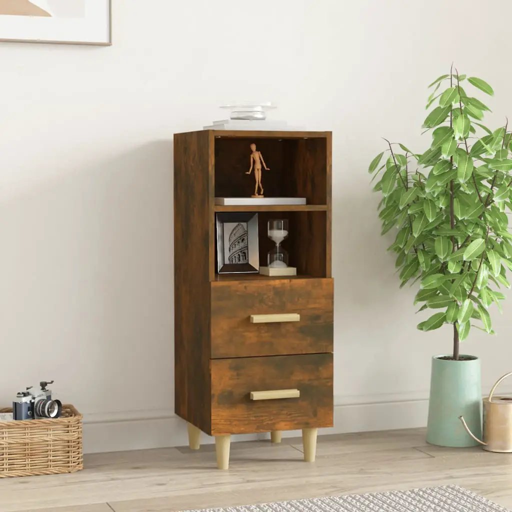 vidaXL vidaXL Sideboard Smoked Oak 34.5x34x90 cm Engineered Wood - Sideboard
