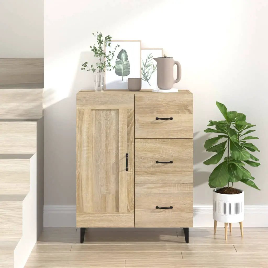 vidaXL vidaXL Sideboard Smoked Oak 69.5x34x90 cm Engineered Wood - Sideboard