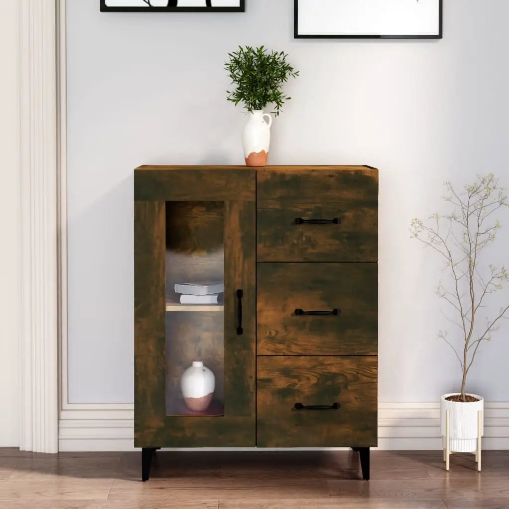 vidaXL vidaXL Sideboard Smoked Oak 69.5x34x90 cm Engineered Wood - Sideboard