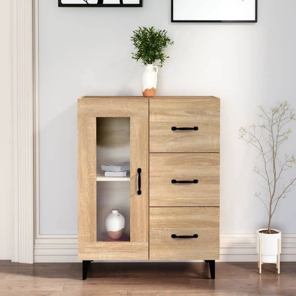 vidaXL vidaXL Sideboard Smoked Oak 69.5x34x90 cm Engineered Wood - Sideboard