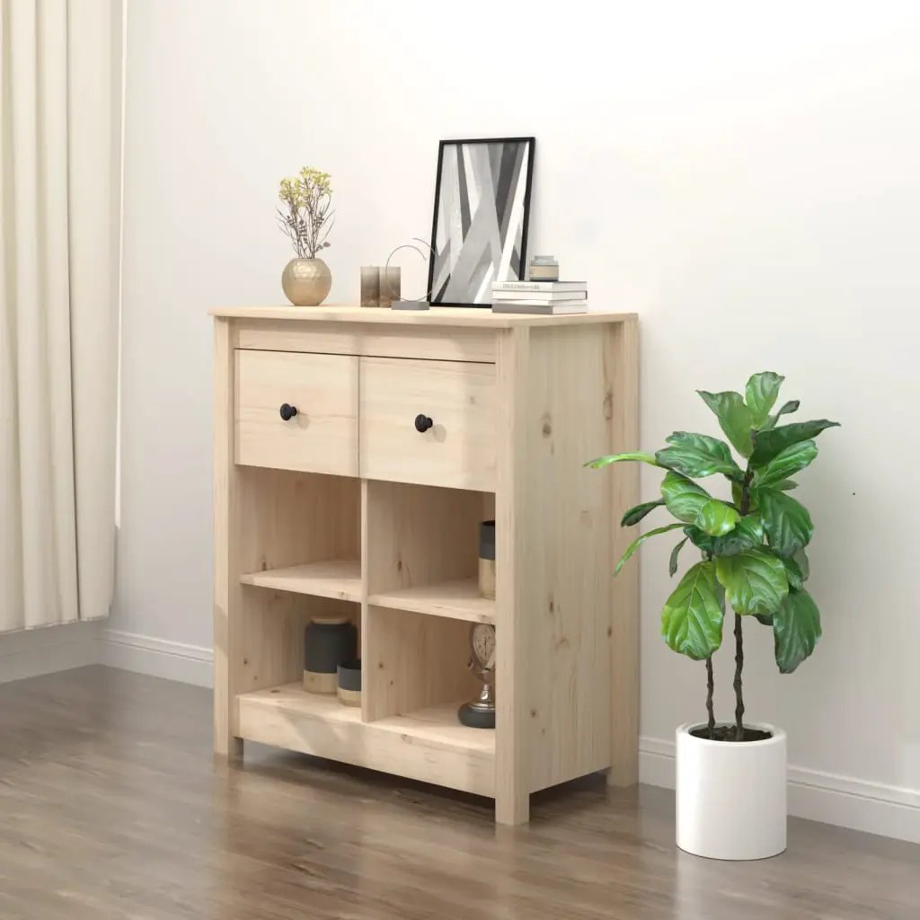 vidaXL vidaXL Sideboard 70x35x80 cm Solid Wood Pine - Sideboard