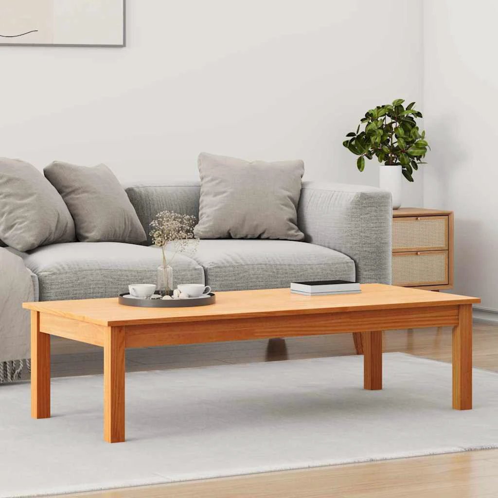 VidaXL Coffee Table 110x50x30 Solid Pine Home by vidaXL