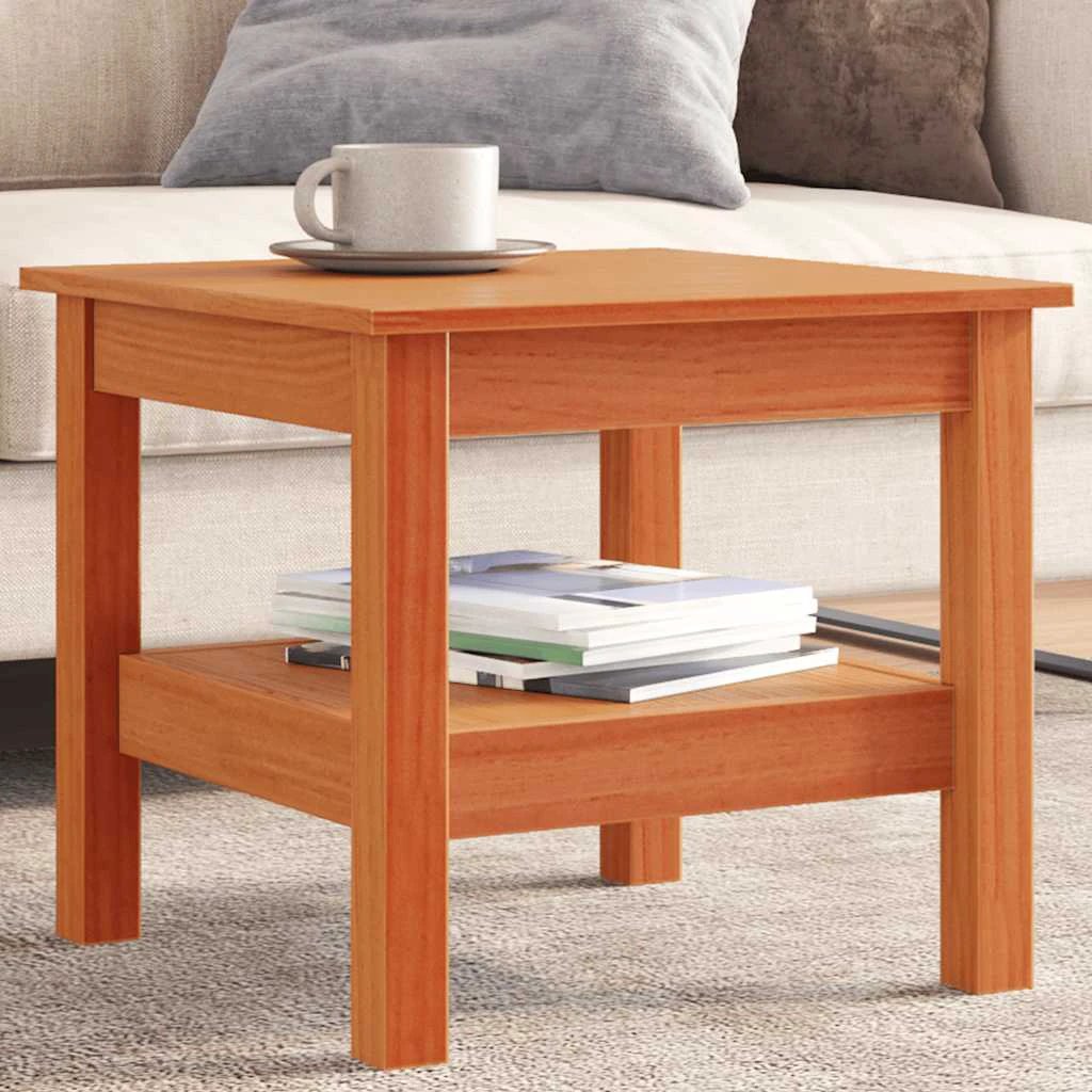 VidaXL Coffee Table 45x45x40 SolidPine Living by vidaXL