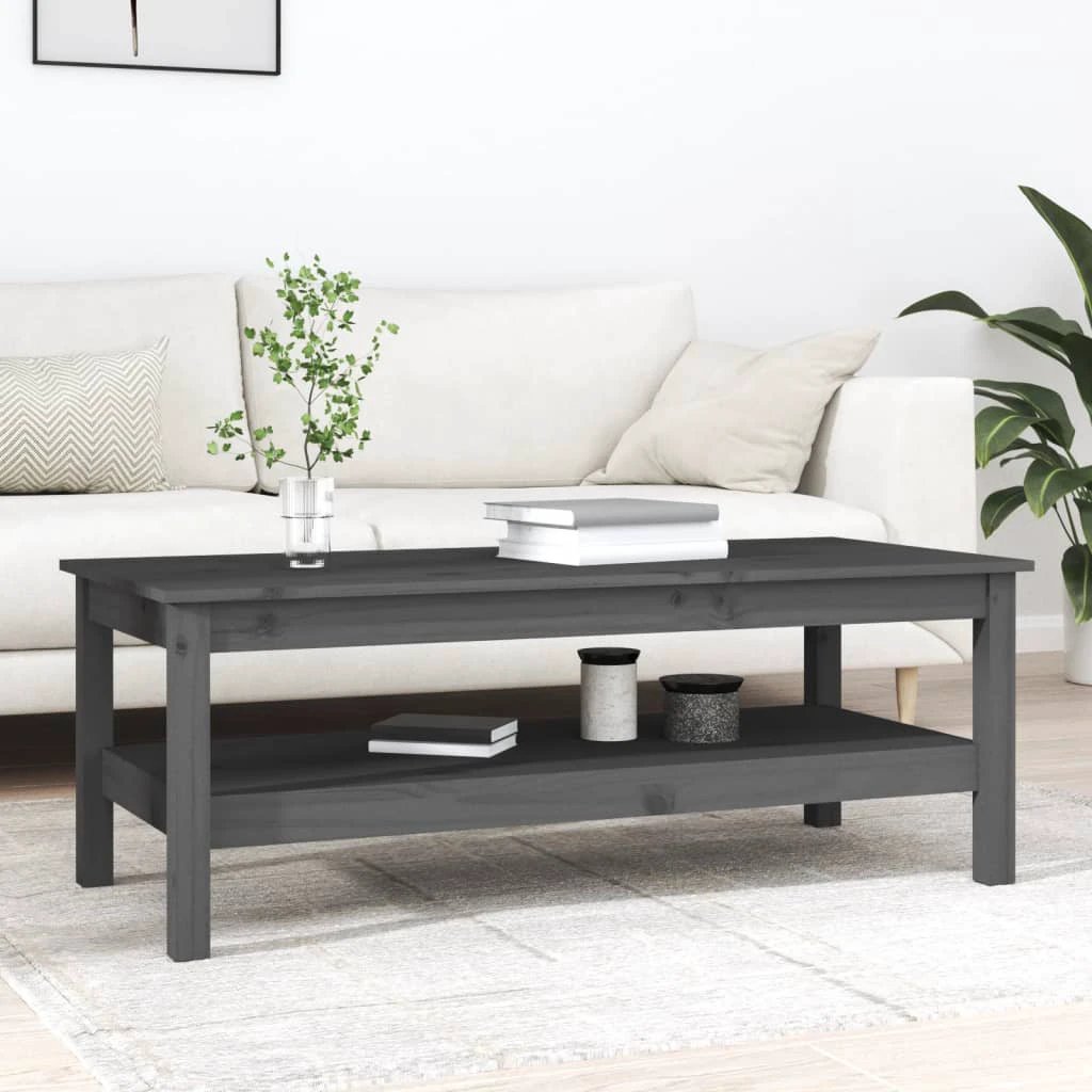 VidaXL Coffee Table 45x45x40 SolidPine Living by vidaXL