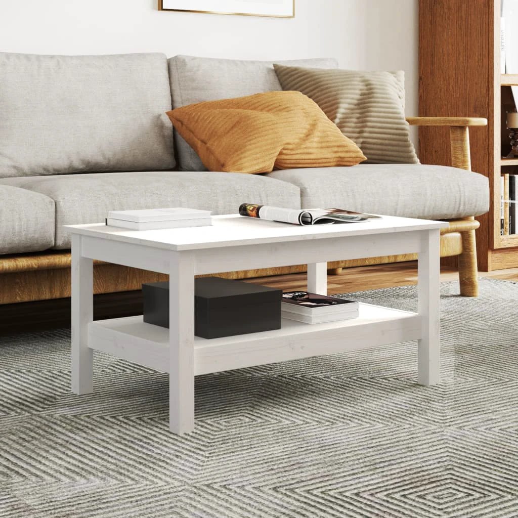 VidaXL Coffee Table 45x45x40 SolidPine Living by vidaXL