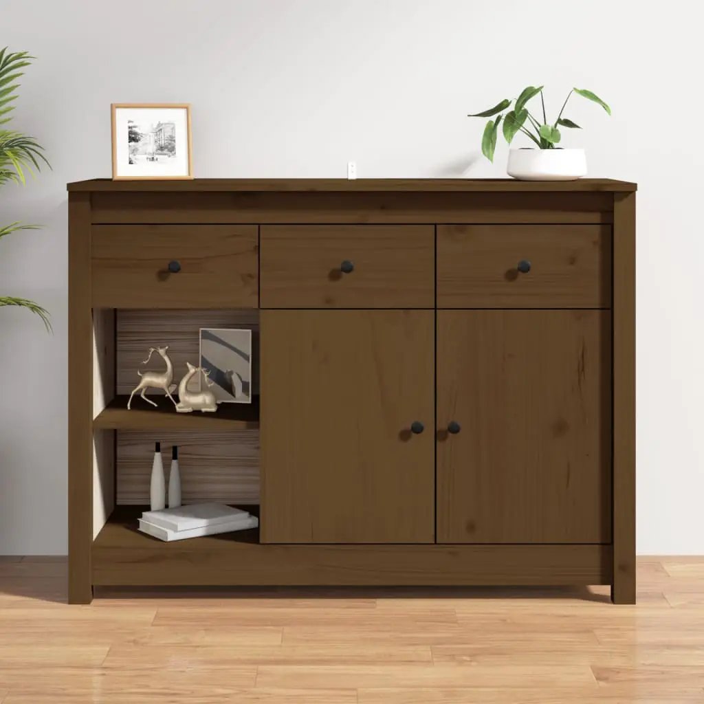 vidaXL vidaXL Sideboard 100x35x74 cm Solid Wood Pine - Sideboard