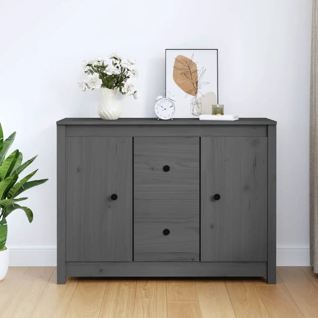 vidaXL vidaXL Sideboard White 100x35x74 cm Solid Wood Pine - Sideboard