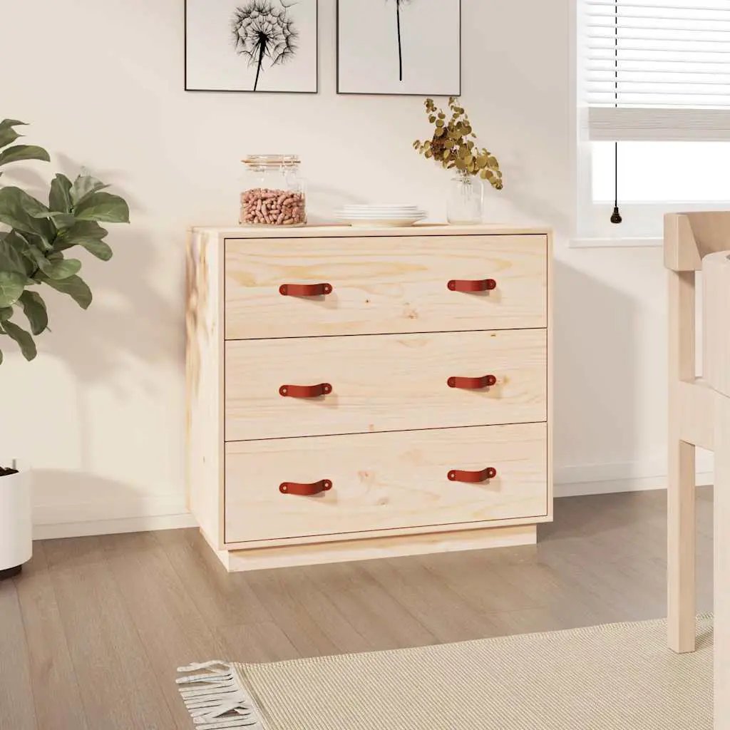 vidaXL vidaXL Sideboard Wax Brown 80x40x75 cm Solid Wood Pine - Sideboard
