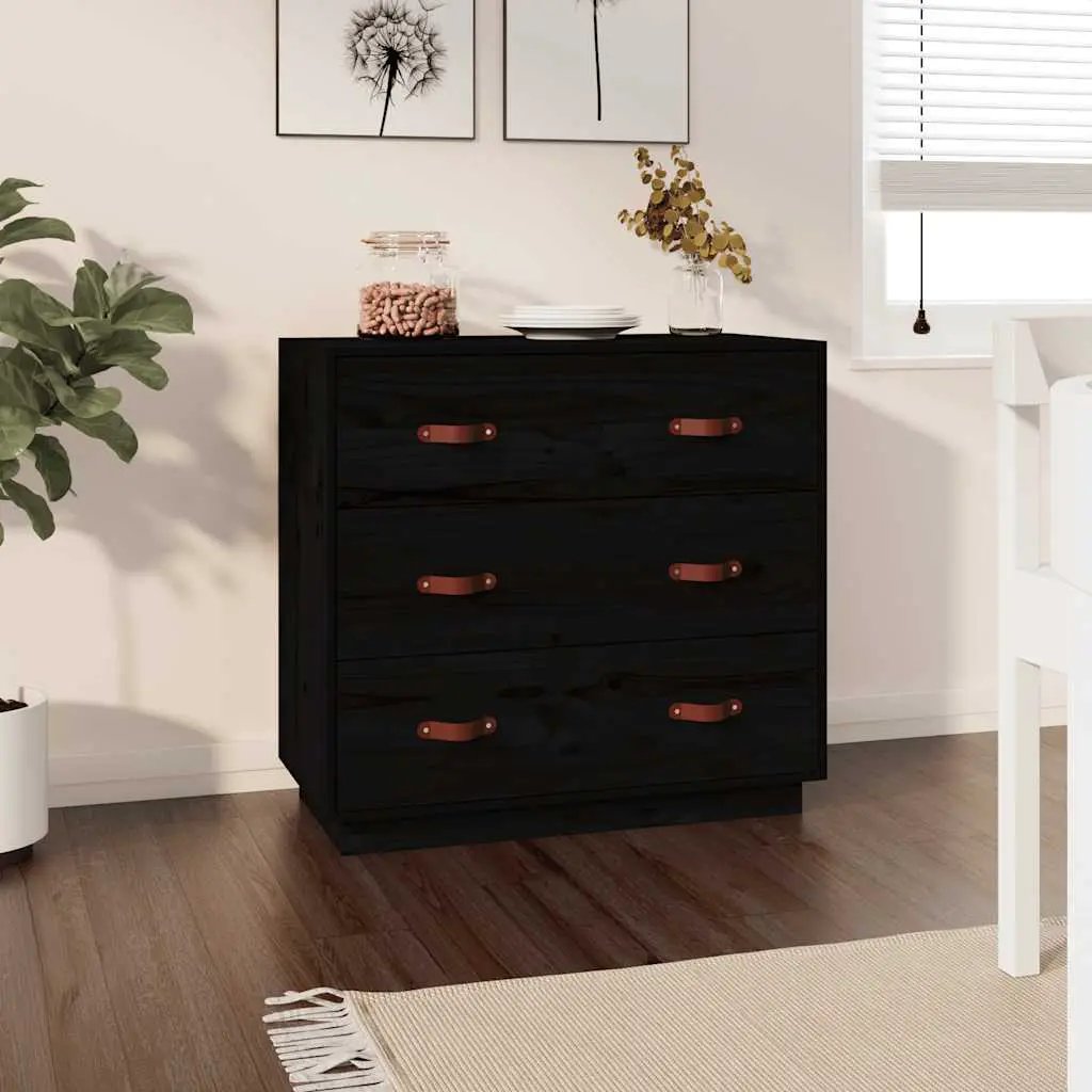 vidaXL vidaXL Sideboard Wax Brown 80x40x75 cm Solid Wood Pine - Sideboard