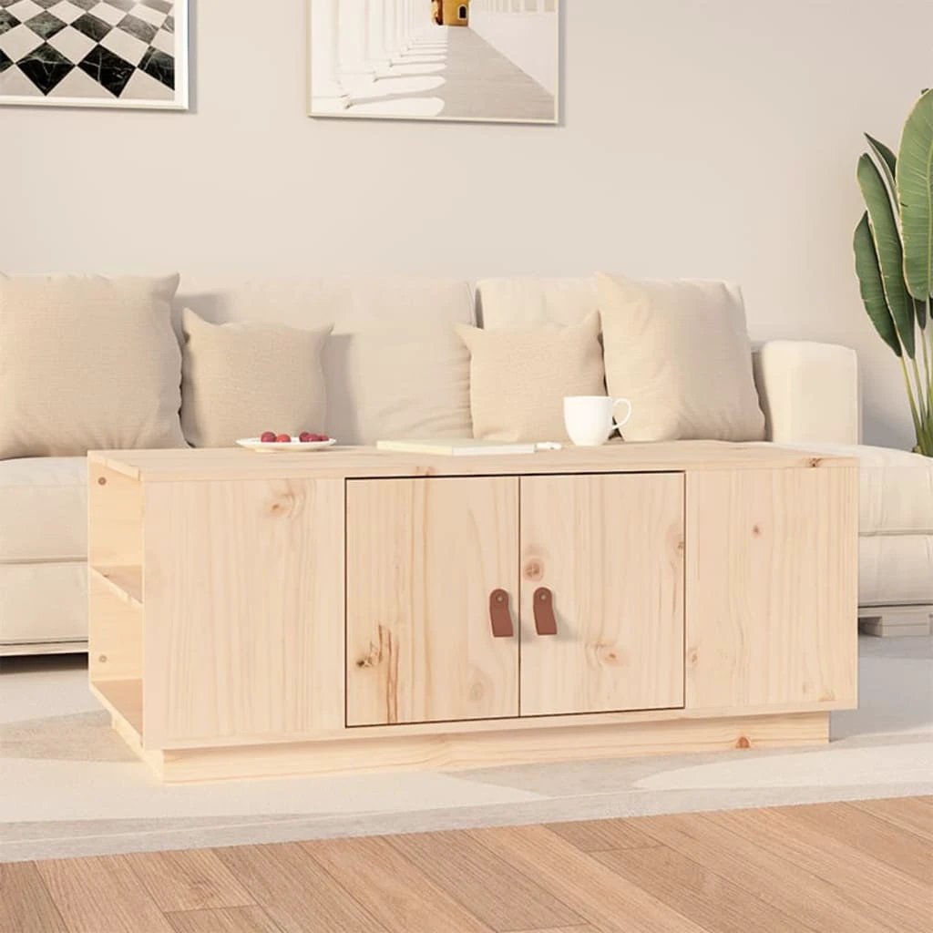 vidaXL Coffee Table 100x50x41 Solid Pine Lounge by vidaXL