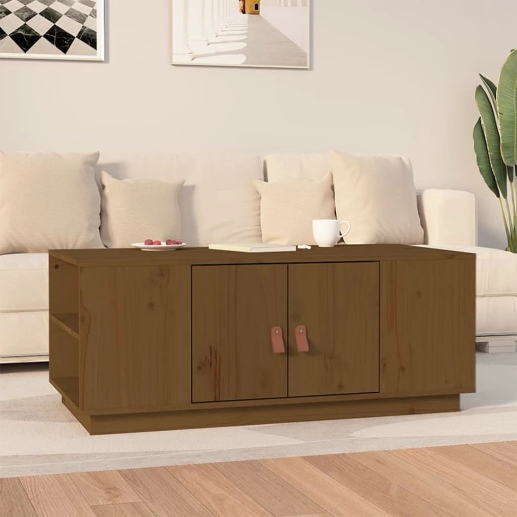 vidaXL Coffee Table 100x50x41 Solid Pine Lounge by vidaXL
