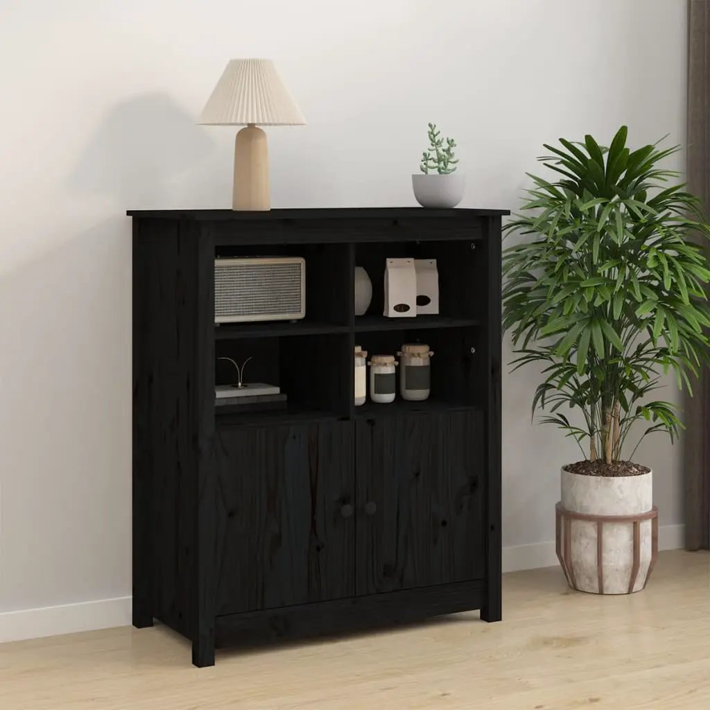 vidaXL vidaXL Sideboard Grey 83x41.5x100 cm Solid Wood Pine - Sideboard