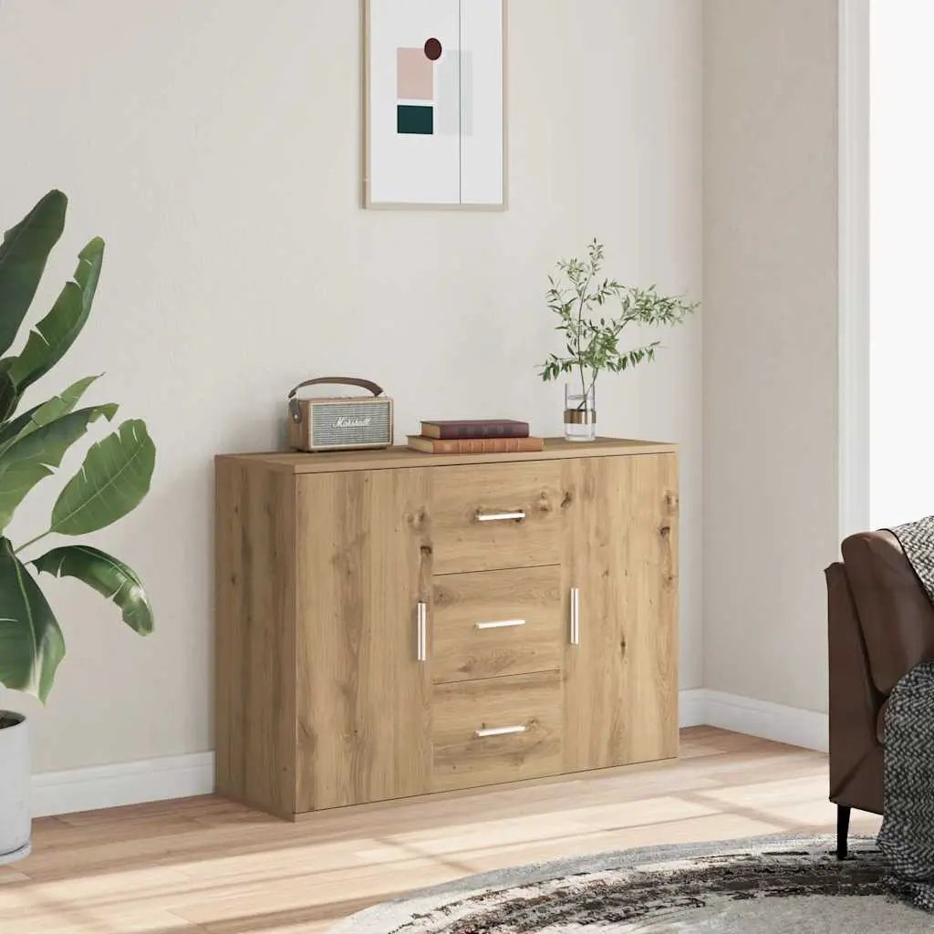 vidaXL vidaXL Sideboard White 91x29.5x65 cm Engineered Wood - Sideboard