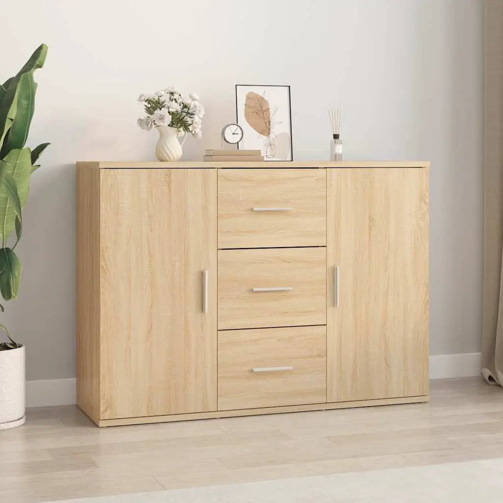 vidaXL vidaXL Sideboard White 91x29.5x65 cm Engineered Wood - Sideboard