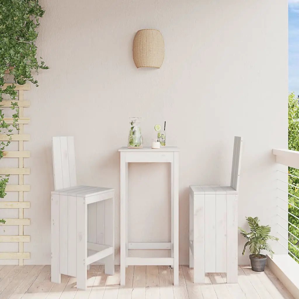 vidaXL vidaXL Bar Stools 2 pcs 40x42x120 cm Solid Wood Pine - Bar Stool