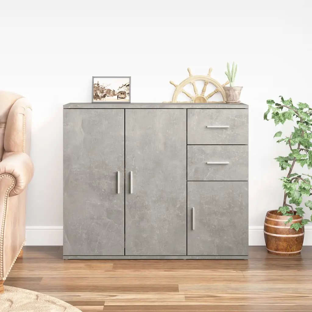 vidaXL vidaXL Sideboard White 91x29.5x75 cm Engineered Wood - Sideboard