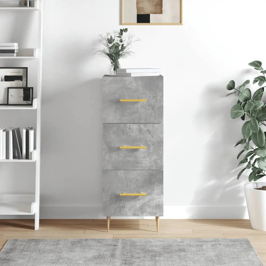 vidaXL vidaXL Sideboard Concrete Grey 34.5x34x90 cm Engineered Wood - Sideboard