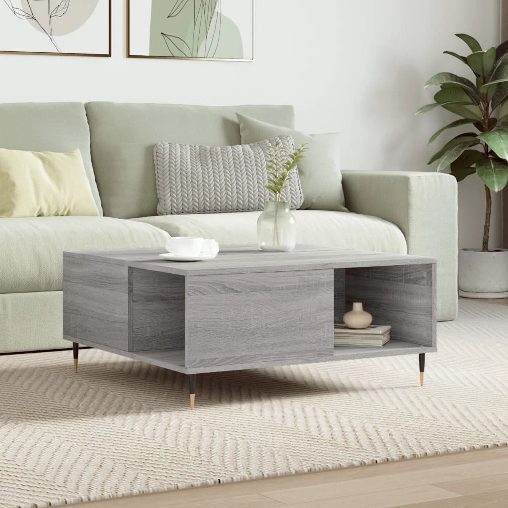VidaXL Coffee Table 80x80x36.5 cm Engineered Wood by vidaXL