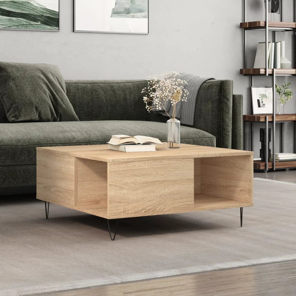 vidaXL VidaXL Coffee Table 80x80x36.5cm Engineered Wood - Coffee Table
