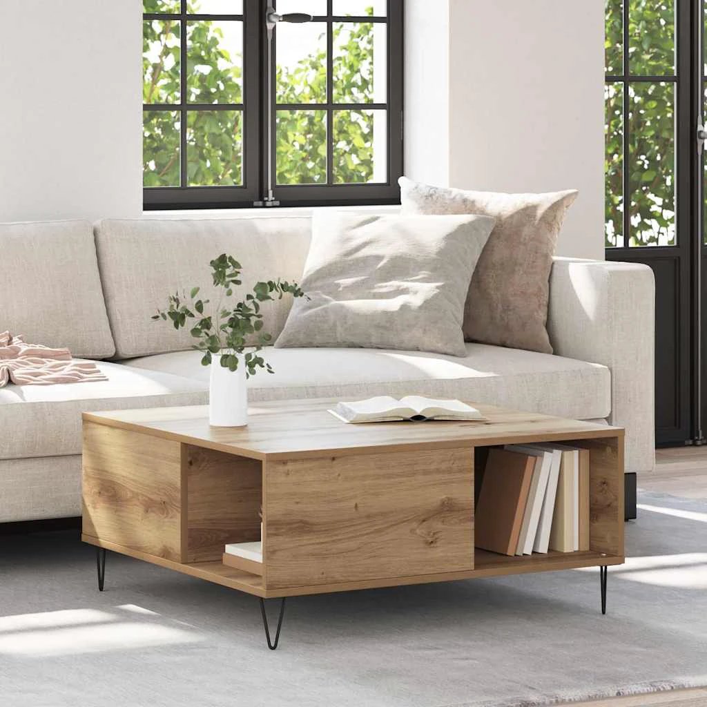 vidaXL VidaXL Coffee Table 80x80x36.5cm Engineered Wood - Coffee Table