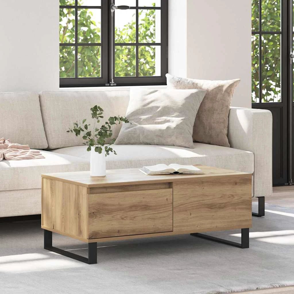 VidaXL Coffee Table 90x50x36.5cm Old Wood Home by vidaXL