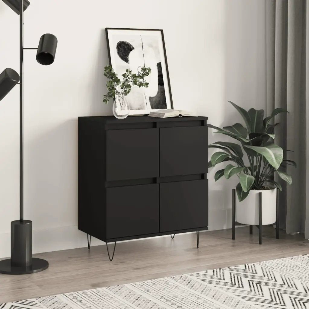 vidaXL vidaXL Sideboard Black 60x35x70 cm Engineered Wood - Sideboard