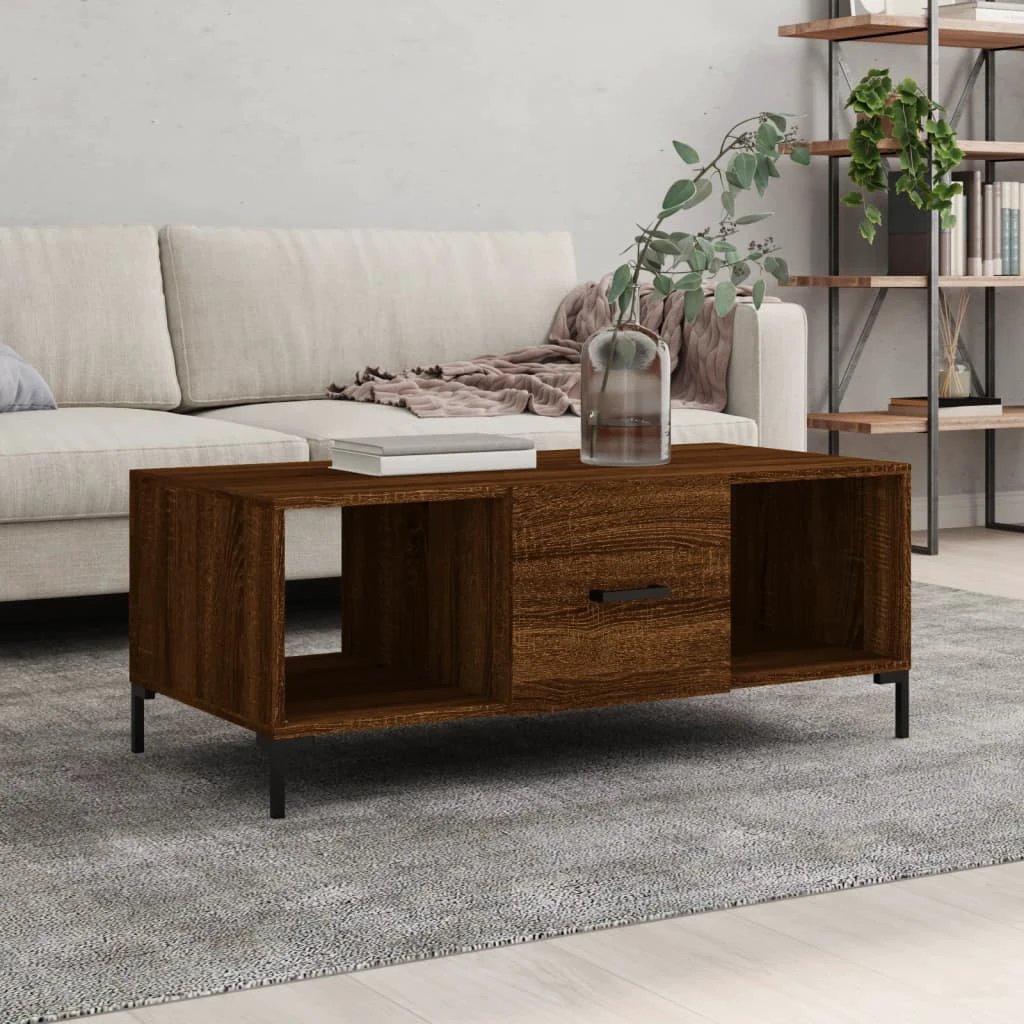 VidaXL Coffee Table 102x50x40 Three Compartments by vidaXL