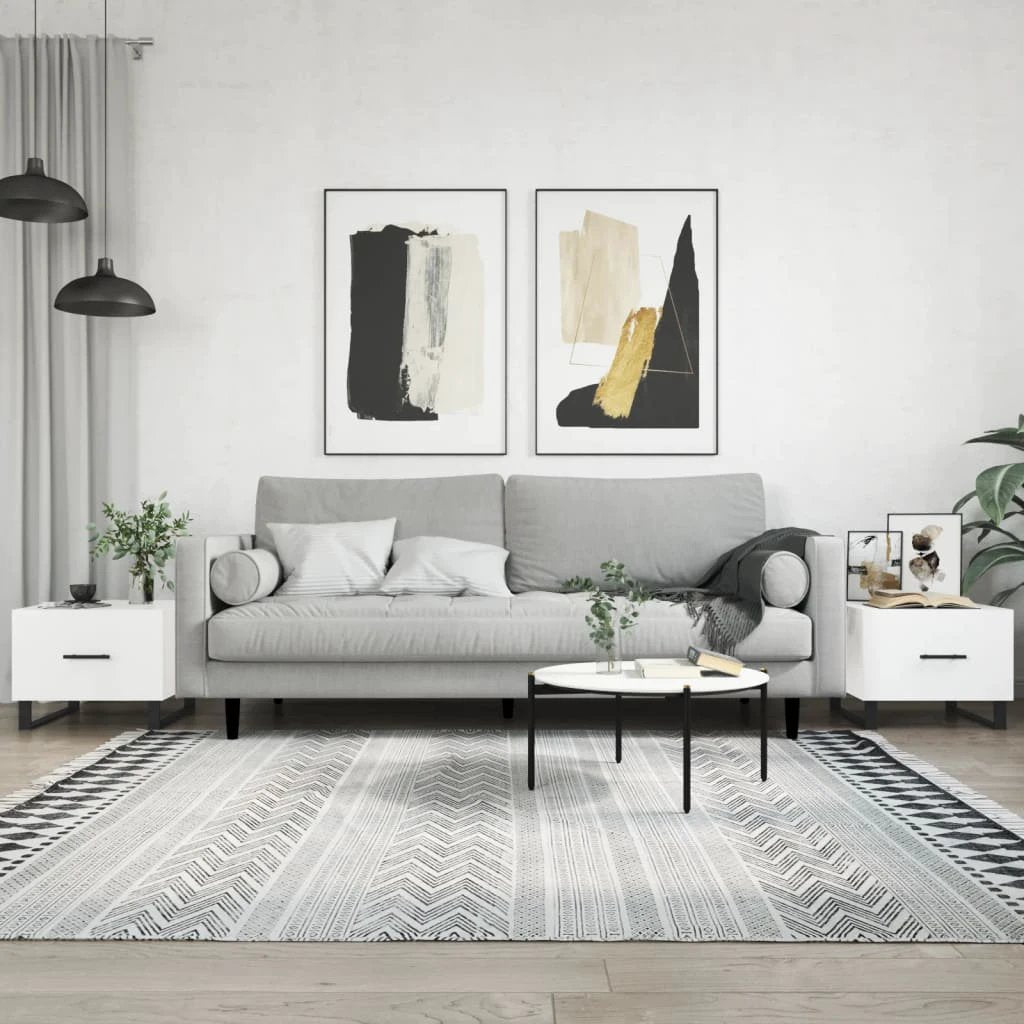 vidaXL VidaXL Coffee Table 50x50x40 cm Engineered Wood With Drawer Moisture Resistant For Living Room - Coffee Table