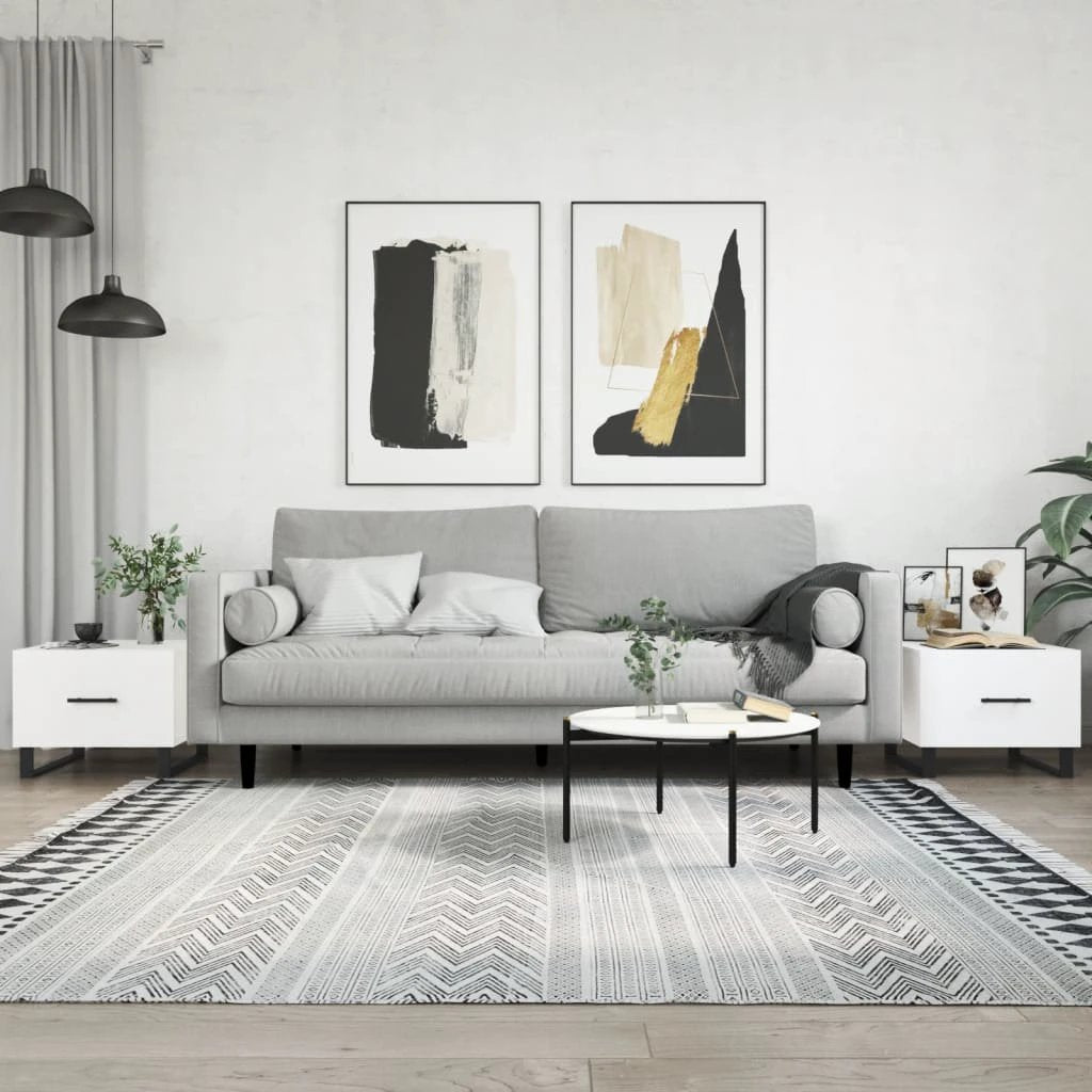 vidaXL VidaXL Coffee Table 50x50x40 cm Engineered Wood With Drawer Moisture Resistant For Living Room - Coffee Table