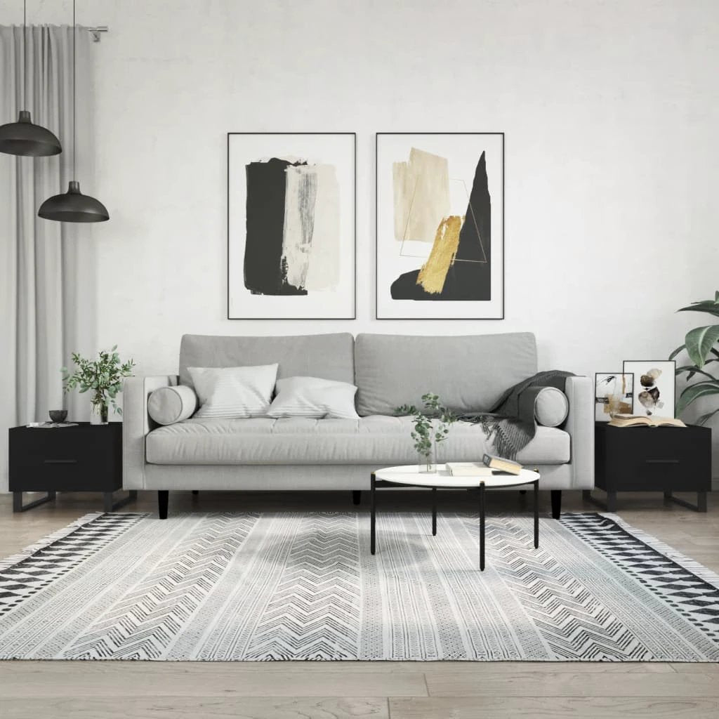 VidaXL Coffee Table 50x50x40 cm Engineered Wood With Drawer Moisture Resistant For Living Room by vidaXL