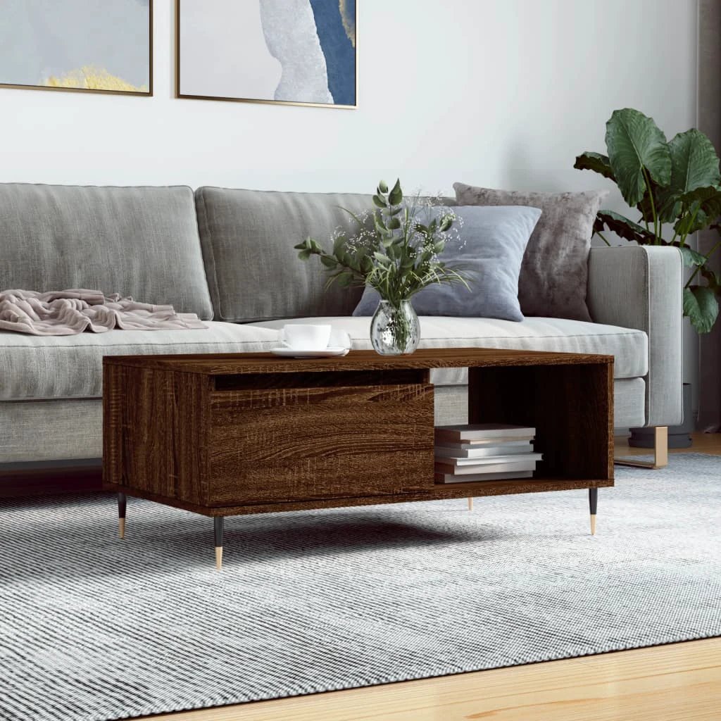 vidaXL vidaXL Coffee Table 90x50x36.5cm DurableWood Home - Coffee Table