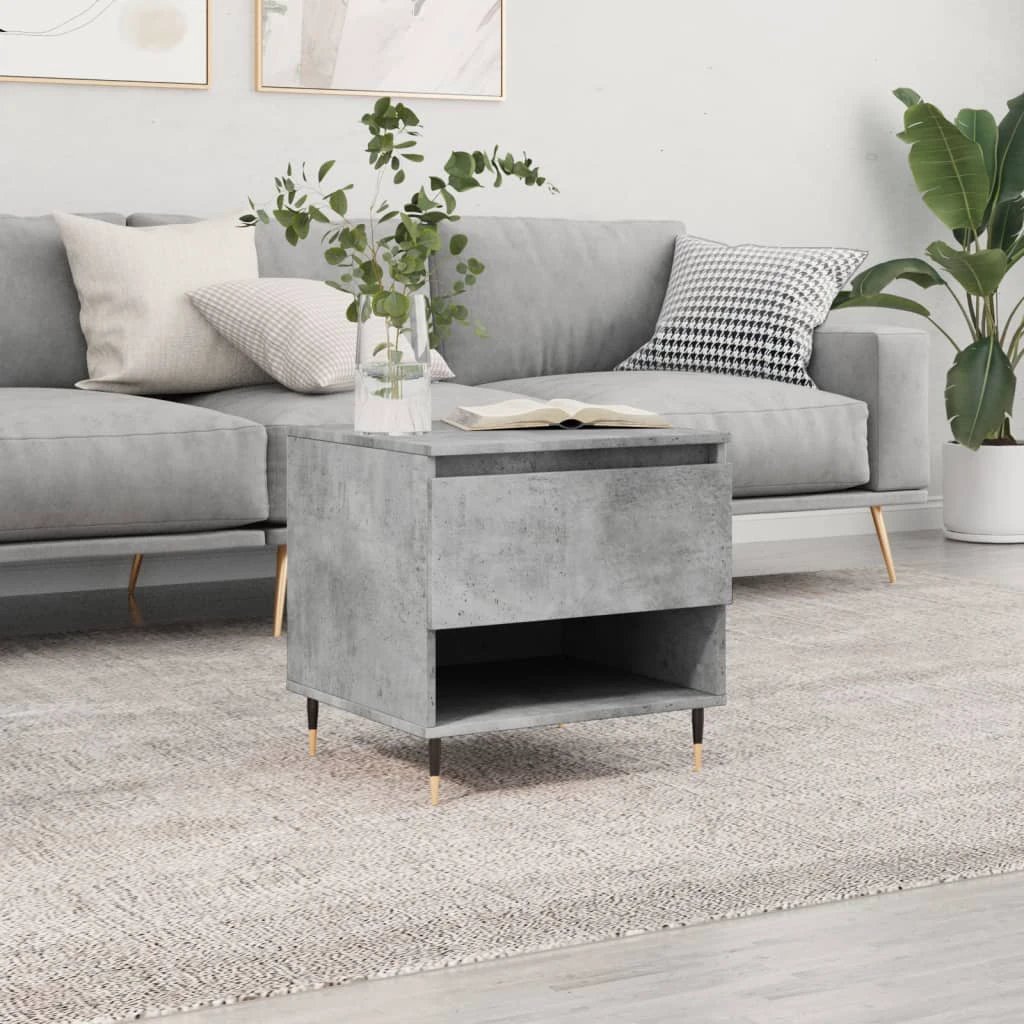 vidaXL VidaXL Coffee Table 50x46x50 cm Engineered Wood Moisture Resistant For Modern Living Rooms - Coffee Table
