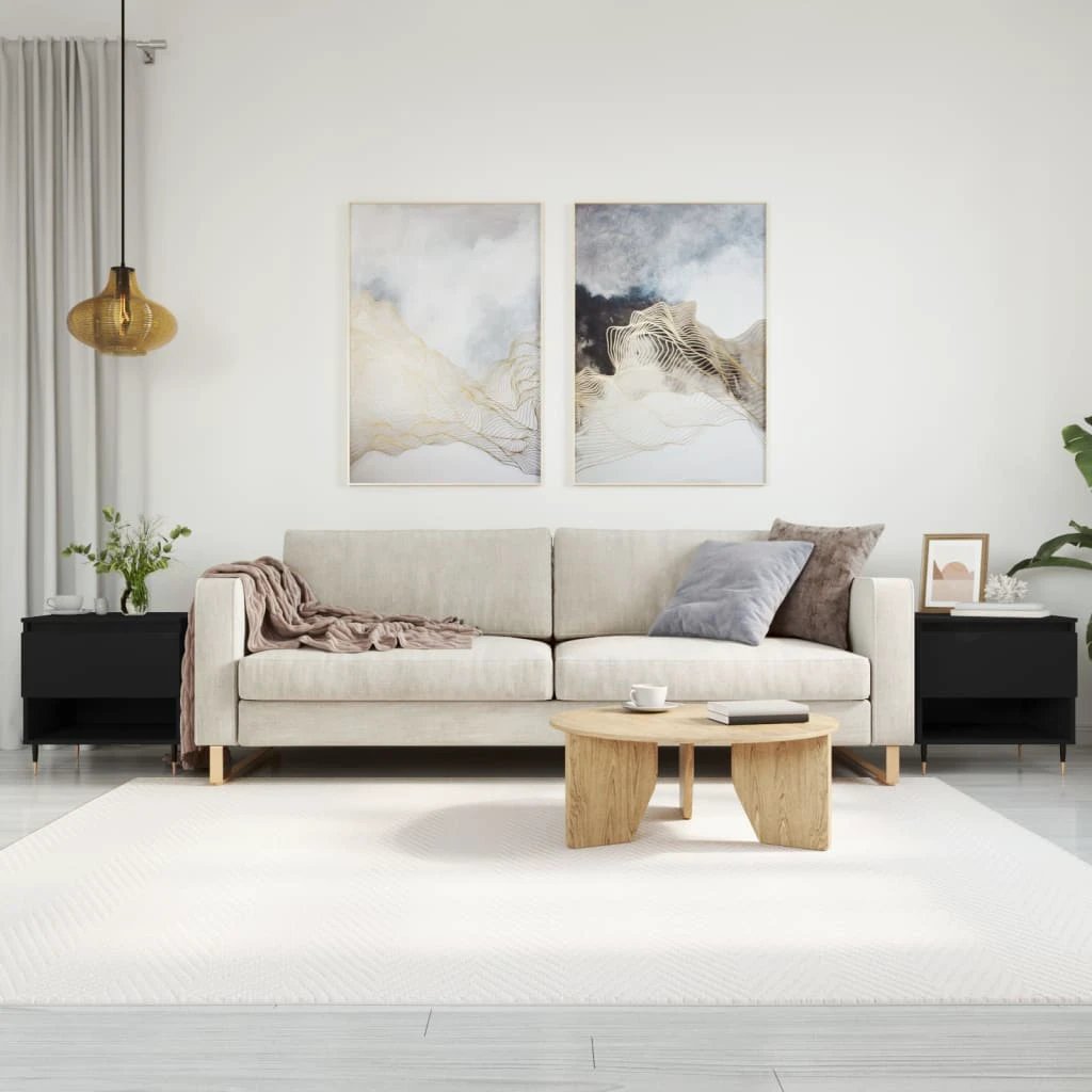 vidaXL VidaXL Coffee Table 50x46x50 cm Engineered Wood Moisture Resistant For Modern Living Rooms - Coffee Table