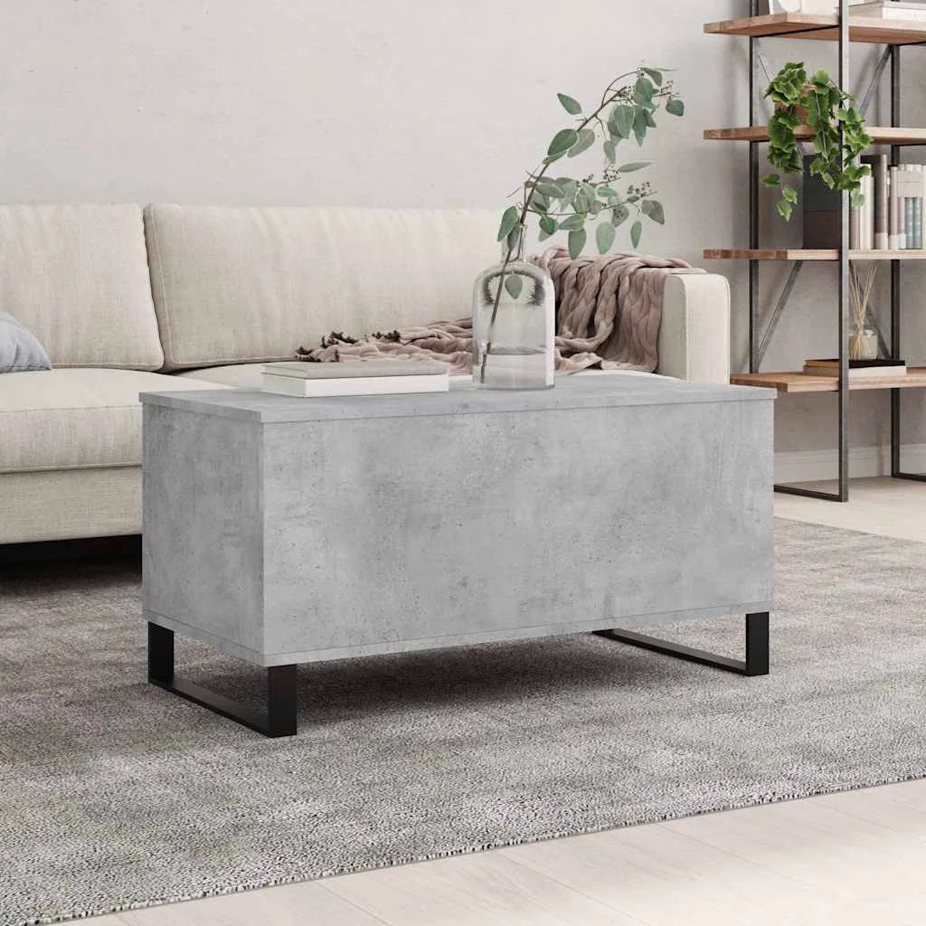 VidaXL Coffee Table 90x44.5x45 Black Oak Living by vidaXL