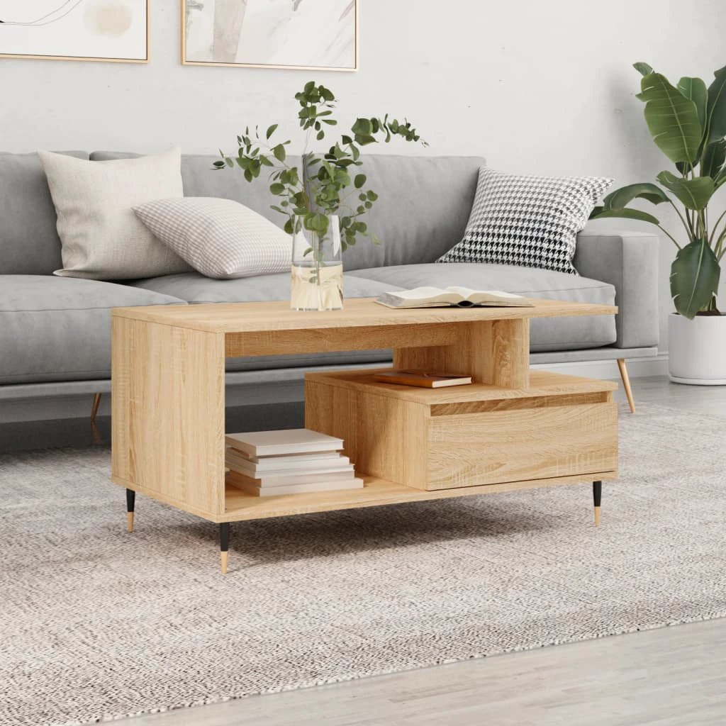 vidaXL VidaXL Coffee Table 90x49x45 Old Wood LivingRoom - Coffee Table