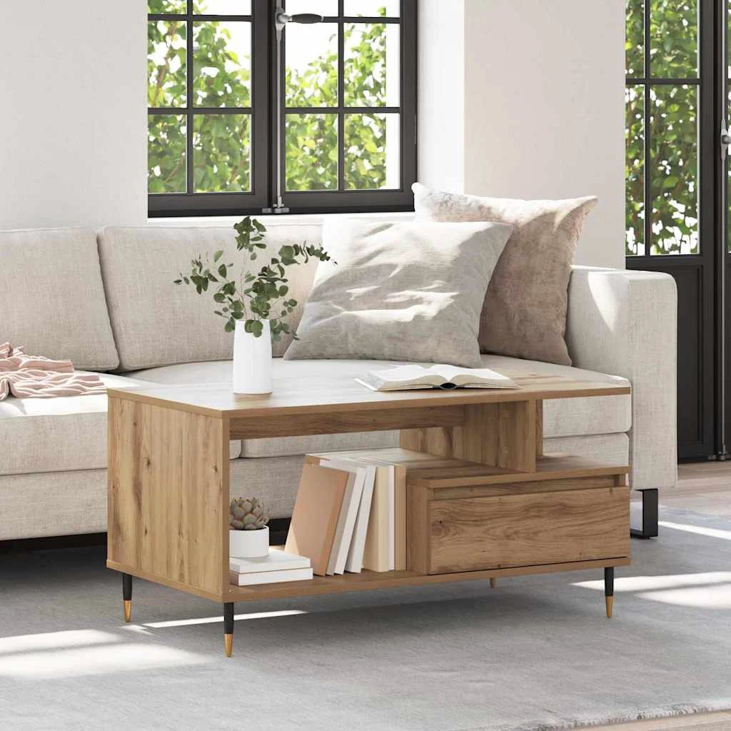 vidaXL VidaXL Coffee Table 90x49x45 Old Wood LivingRoom - Coffee Table