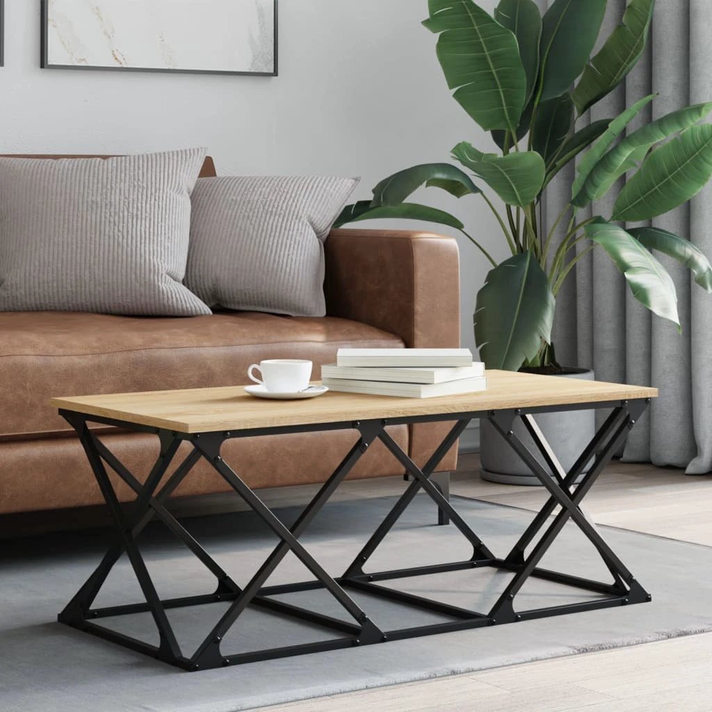 vidaXL VidaXL Coffee Table 100x49x40 cm Oak Artisan - Coffee Table