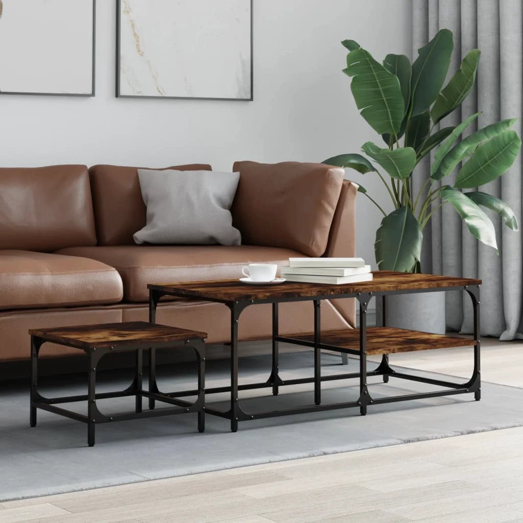 VidaXL Nesting Tables 2pc Engineered Wood by vidaXL