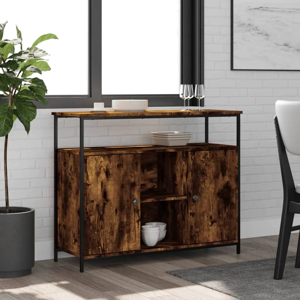 vidaXL vidaXL Sideboard Black 100x35x80 cm Engineered Wood - Sideboard