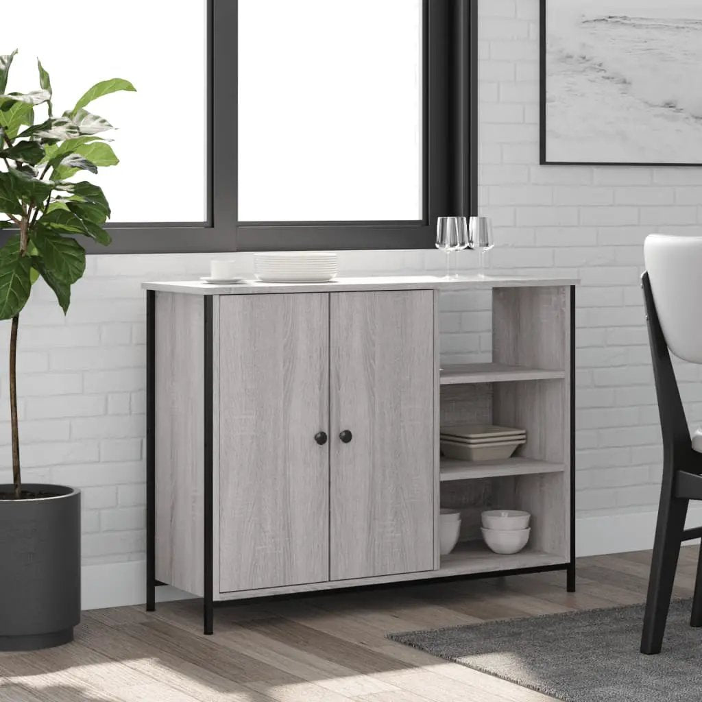 vidaXL vidaXL Sideboard Sonoma Oak 100x33x75 cm Engineered Wood - Sideboard