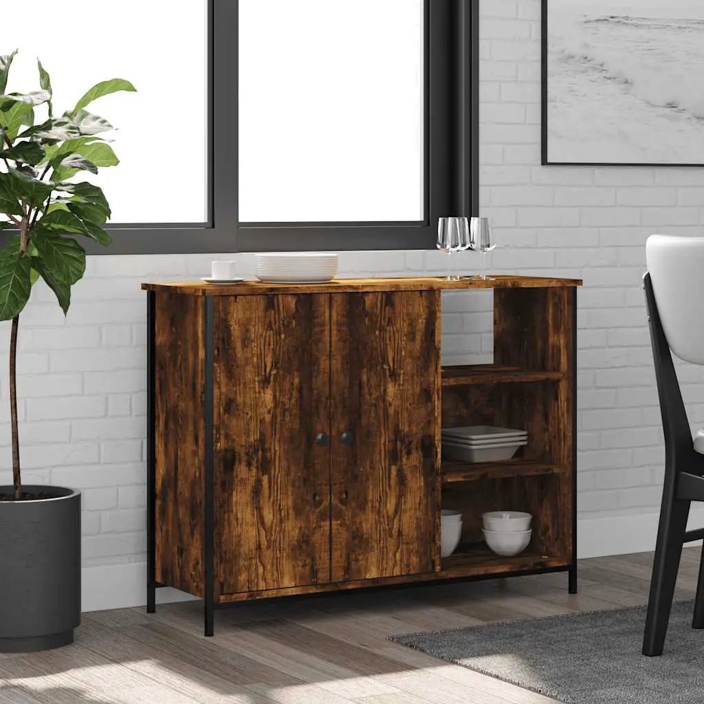 vidaXL vidaXL Sideboard Sonoma Oak 100x33x75 cm Engineered Wood - Sideboard