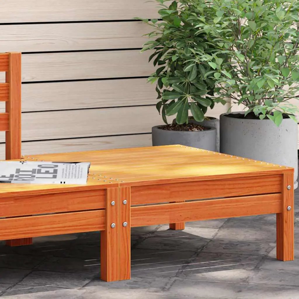 vidaXL vidaXL Garden Sofa | Natural Pine | Solid Pine Wood | Modular | Garden Sofa - Garden Sofa Sets