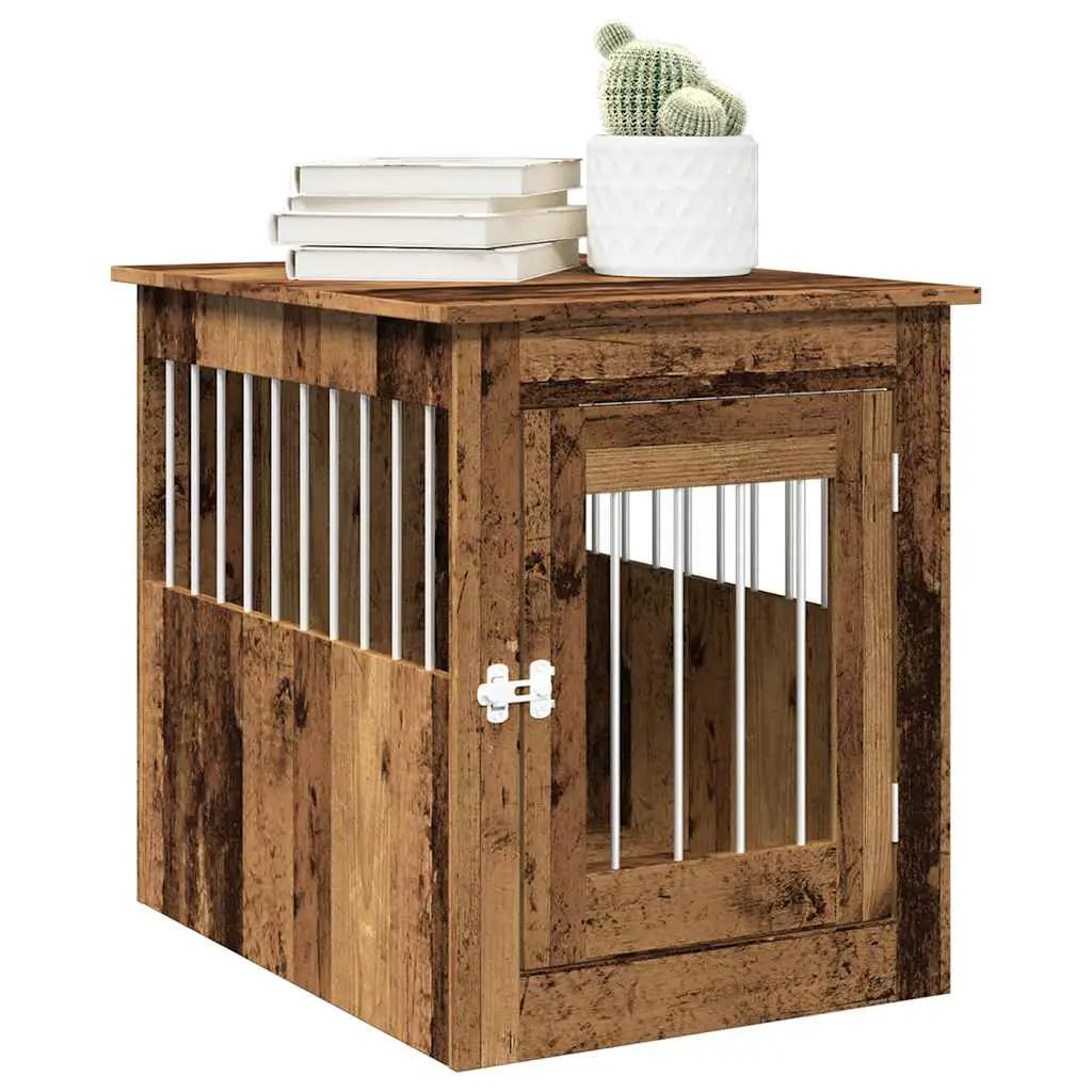 vidaXL Dog Crate Furniture Black Oak 45x62x59 cm Engineered Wood - from vidaXL
