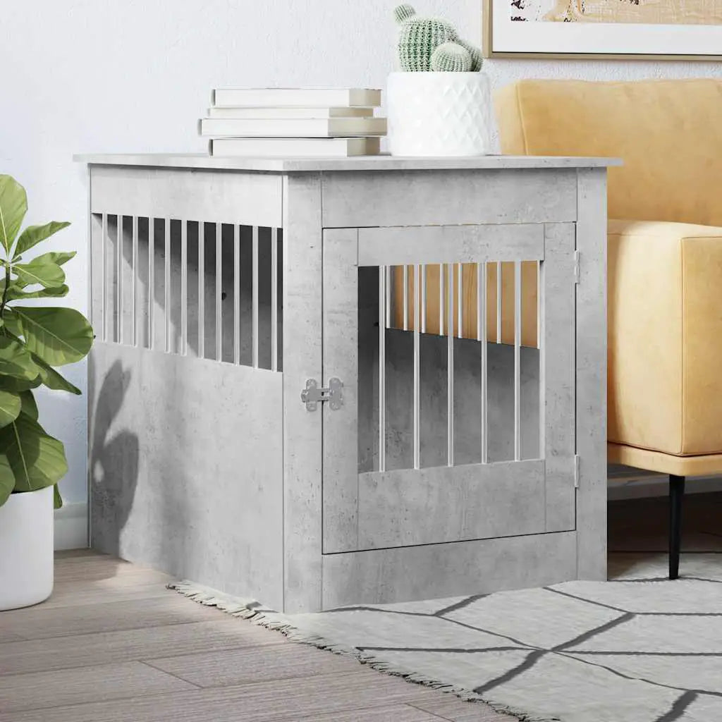 vidaXL Dog Crate Furniture Black Oak 45x62x59 cm Engineered Wood - from vidaXL