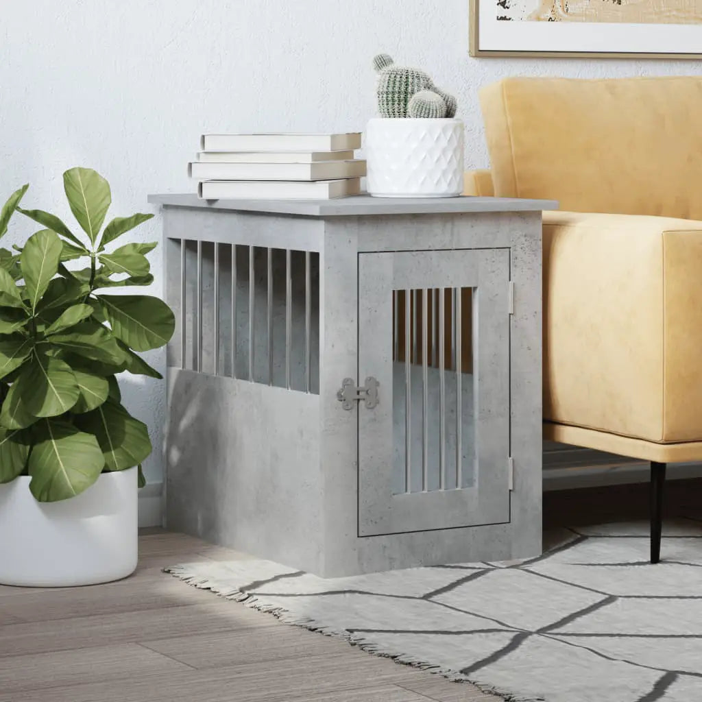 vidaXL Dog Crate Furniture Black Oak 45x62x59 cm Engineered Wood - from vidaXL
