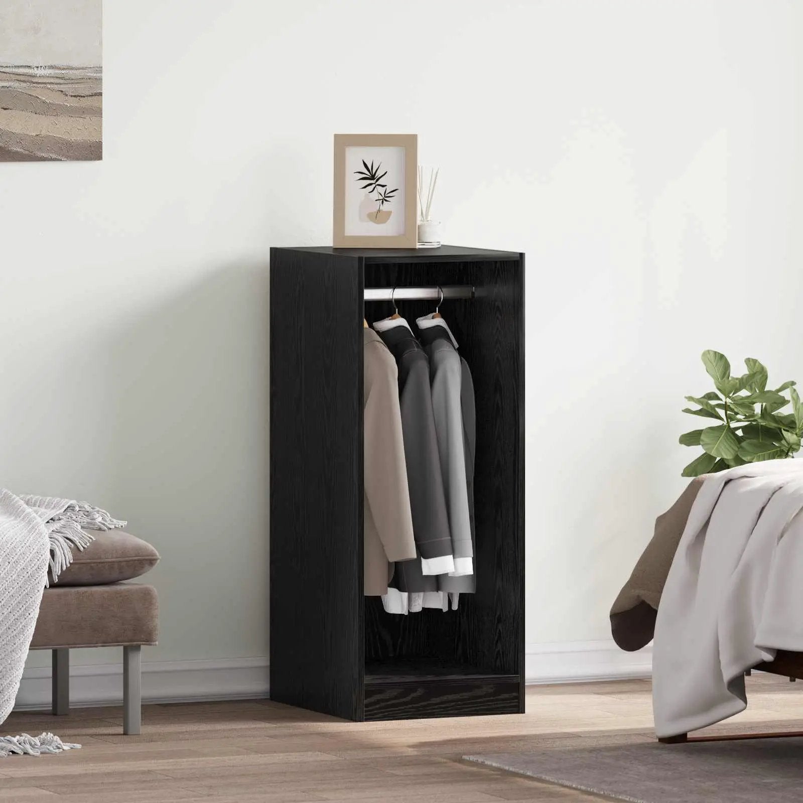 vidaXL vidaXL Wardrobe with Shelf with Storage Old Wood 77 x 48 x 102 cm - Wardrobe