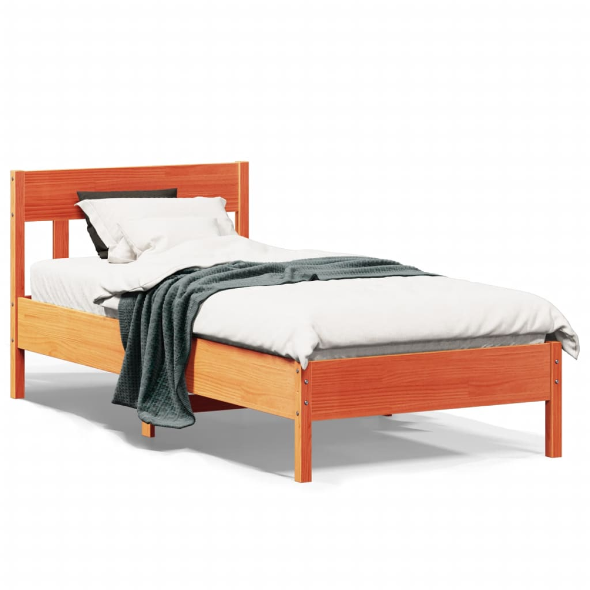 vidaXL Bed Frame without Mattress 150x200 cm King Size Solid Wood Pine - from vidaXL