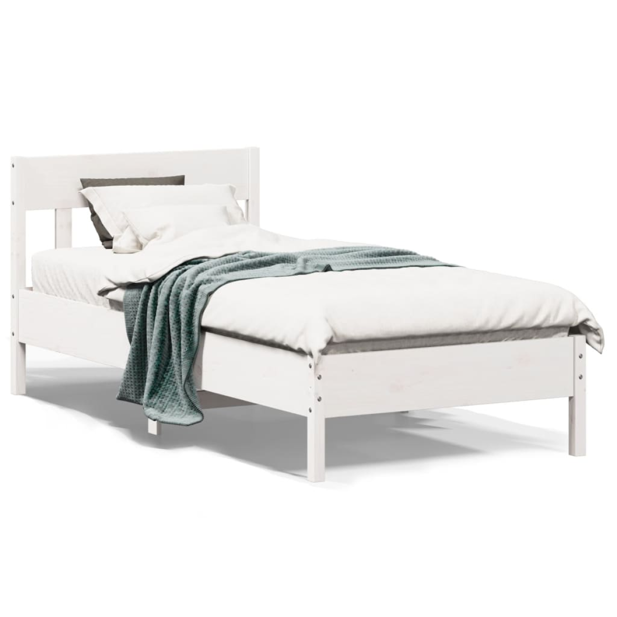 vidaXL Bed Frame without Mattress 150x200 cm King Size Solid Wood Pine - from vidaXL